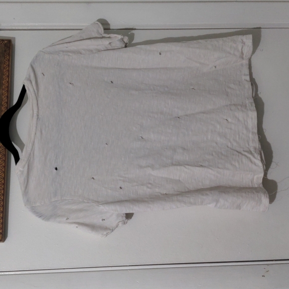 Peachy Smile Face Distressed Tee - Picture 4 of 4